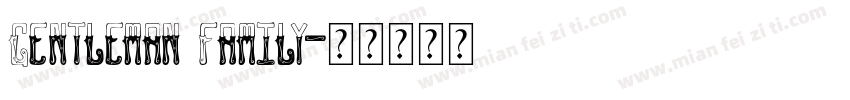 Gentleman Family字体转换